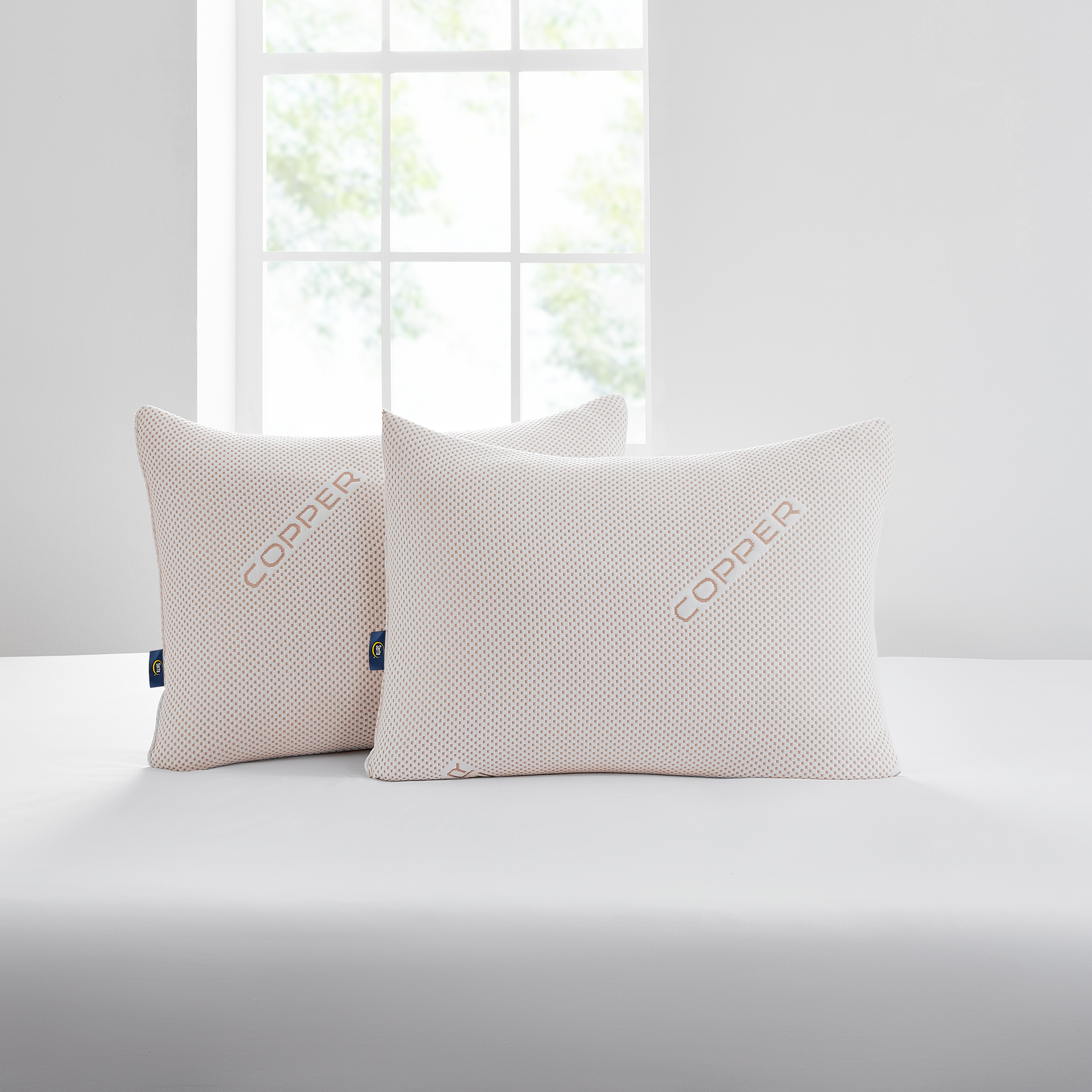 Sertapedic Copperloft Bed Pillow, Standard/Queen, 2-Pack photo 4