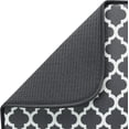 thumbnail image 2 of Absorbent, Reversible XL Microfiber Dish Drying Mat for Kitchen, 18 Inch x 24 Inch, Pewter Gray Trellis, 2 of 7