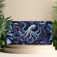 thumbnail image 4 of License Plate, Geometric Octopus Decorative Front,Personalized Stainless Steel License Plate Cover For Men Women,12.2" X 6.2", 4 of 6