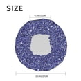 thumbnail image 3 of Blue Glitter lightning J Shower Cap, Reusable Bath Hair Hat for all Hair Lengths Hair Cover with Elastic Band Double Waterproof Layers Bathing Hat, 3 of 5