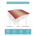 thumbnail image 5 of Quilts Queen Size, Khaki Red Black Ombre Soft Comforter Bedding Set for Bed, Modern Abstract Art Gradient Lightweight Quilted Bedspread with Pillow Cover(2 Pieces) for All Season, 90x96 Inch, 5 of 6