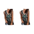 thumbnail image 4 of Sonducket Chaleco de algodón para mujer, camiseta sin mangas informal estampada para citas, vacaciones en la playa, Top básico de verano, ropa Tipo 1 5XL 2piezas, 4 of 6