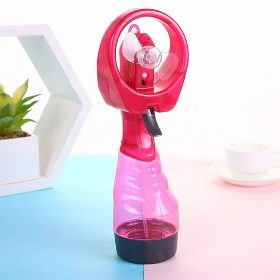 2024 new Deluxe Handheld Battery Powered Water Misting Fan (Grey)