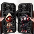 thumbnail image 2 of Marvel-Funda de silicona líquida para teléfono móvil, carcasa suave de Deadpool, Spiderman Boy, para Apple iPhone 11, 12, 13, 14, 15 Pro Max, 16 Plus, 2 of 5