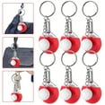 thumbnail image 2 of HONMEET Red Mini Tennis Keychain Set 6 Pieces Sports Bag Charm Accessories 3.7×1.5×0.8in, 2 of 9