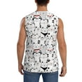 thumbnail image 4 of Kdxio Cute Cat for Men's Muscle T-shirt,Sleeveless for Workout Running Athletic Gym Lounge Casual, 4 of 7