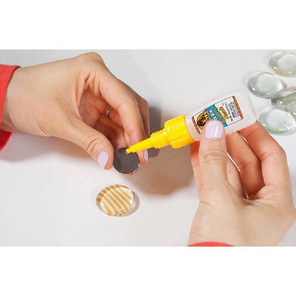 Gorilla Super Glue Brush And Nozzle Dual Option Fast 10 Second Setting Impact Tough 10g Dries Clear, 4-Pack