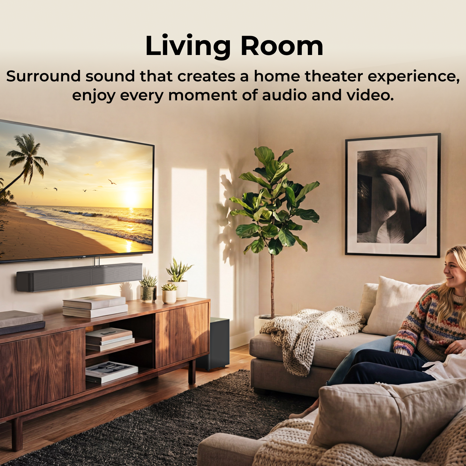 Ultimea Poseidon R3T Soundbar with Wireless Subwoofer, 240W photo 6