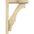 thumbnail image 3 of Ekena Millwork 4"W x 16"D x 24"H Balboa Block Rough Sawn Bracket w/ Offset Brace, Douglas Fir, 3 of 25