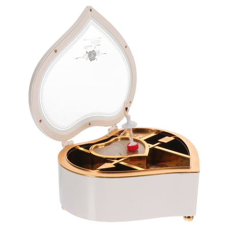 Luxshiny -Shaped Jewelry Box with Music and Ballet Dancer, Decorative Gift for Women and Girls