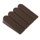 thumbnail image 1 of Topes de goma para puertas, protectores, color café, 4 unidades, 1 of 5