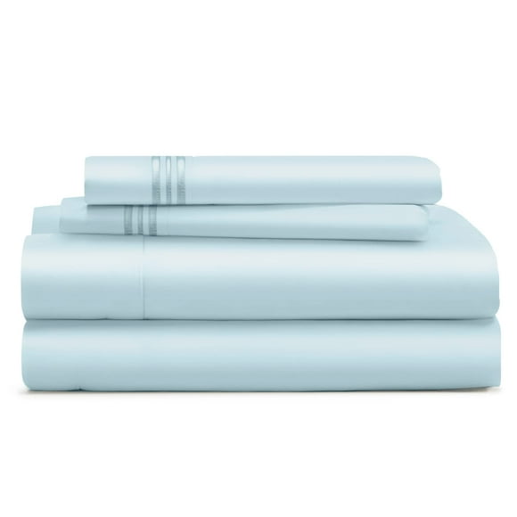 Cosy House Collection Everyday 1500 Series Bed Sheets - Bedroom Essentials - Luxury Hotel Ultra Soft Bedding - Stain & Wrinkle Resistant - Easy & Comfy Fit - 4 Piece (Full, Grey - Cabana Stripes)