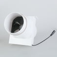 thumbnail image 5 of 110mm 12V Extractor Fan Low Noise Inline Duct Hydroponic Air Blower Exhaust Fan for Home Bathroom Grow Room Ventilation, 5 of 8