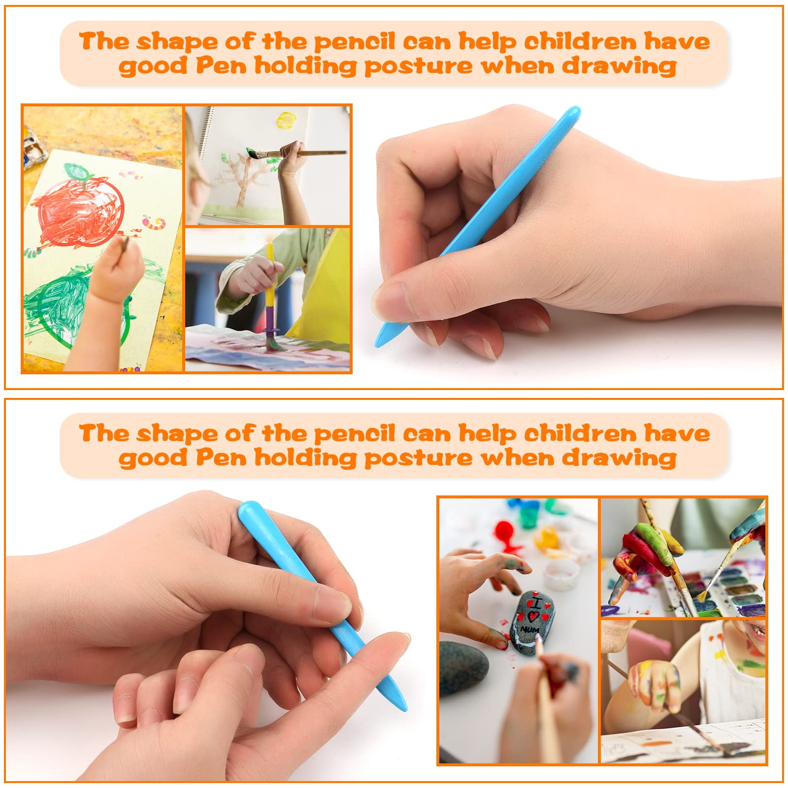 24 Colors Peanut Crayon for Toddlers Babies,Non-Toxic Safe Washable Palm  Grip Bath Crayons for Kids Ages 2-6 Girls Boys, Hobbies & Toys, Toys &  Games on Carousell
