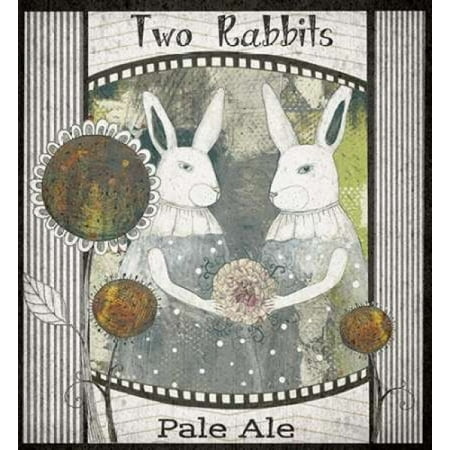 Bass Pale Ale - Two Rabbits Pale Ale Stretched Canvas - Sarah Ogren (12 x 12)