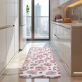 thumbnail image 4 of White Cow Milk Strawberry Pattern Kitchen Rug Mat,Kitchen Runner Rugs Non Skid Washable,Decorative Kitchen Floor Mats for Kitchen,Sink,Laundry,17"x47.2", 4 of 7
