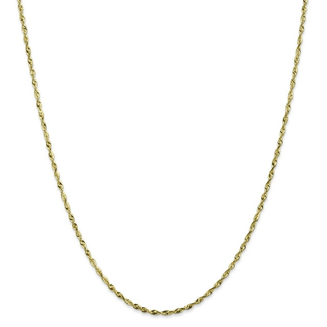 Leslie's 10K 1.8mm Diamond-Cut Lightweight Rope Chain (Weight: 2.7 Grams, Length: 16 Inches)