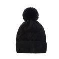 thumbnail image 1 of Gorro de punto de moda para mujer, gorro cálido informal para mujer, gorro con bola en forma de diamante, hilo hilado con núcleo bonito, 1 of 2