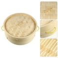 thumbnail image 2 of Bamboo Steamer Kitchen Food Steamer Steamer Basket with Lid Cooking Tool, 2 of 6