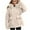 25#Beige, variant on Womens 2024 Winter Fuzzy Fleece Jacket Hooded Color Block Patchwork Cardigan Coats Outerwear with Pockets