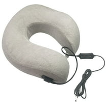 USB Powered Heating and Vibration Massage U Shape Pillow for Neck and Comfortable Rest with Adjustable Timer