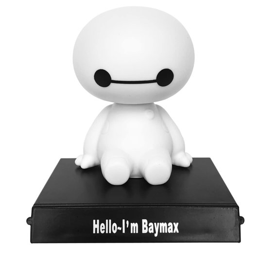 Simyoung Baymax Big Hero 6 Cartoon Cute Toy Figure Doll Car Dashboard Interior Decoration Cartoon Plastic Auto Decor Accessories with Base