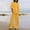Yellow, variant on Pntutb Best Womens Summer Suit Fashion Short Sleeve Solid Color Trousers Two Piece Suit