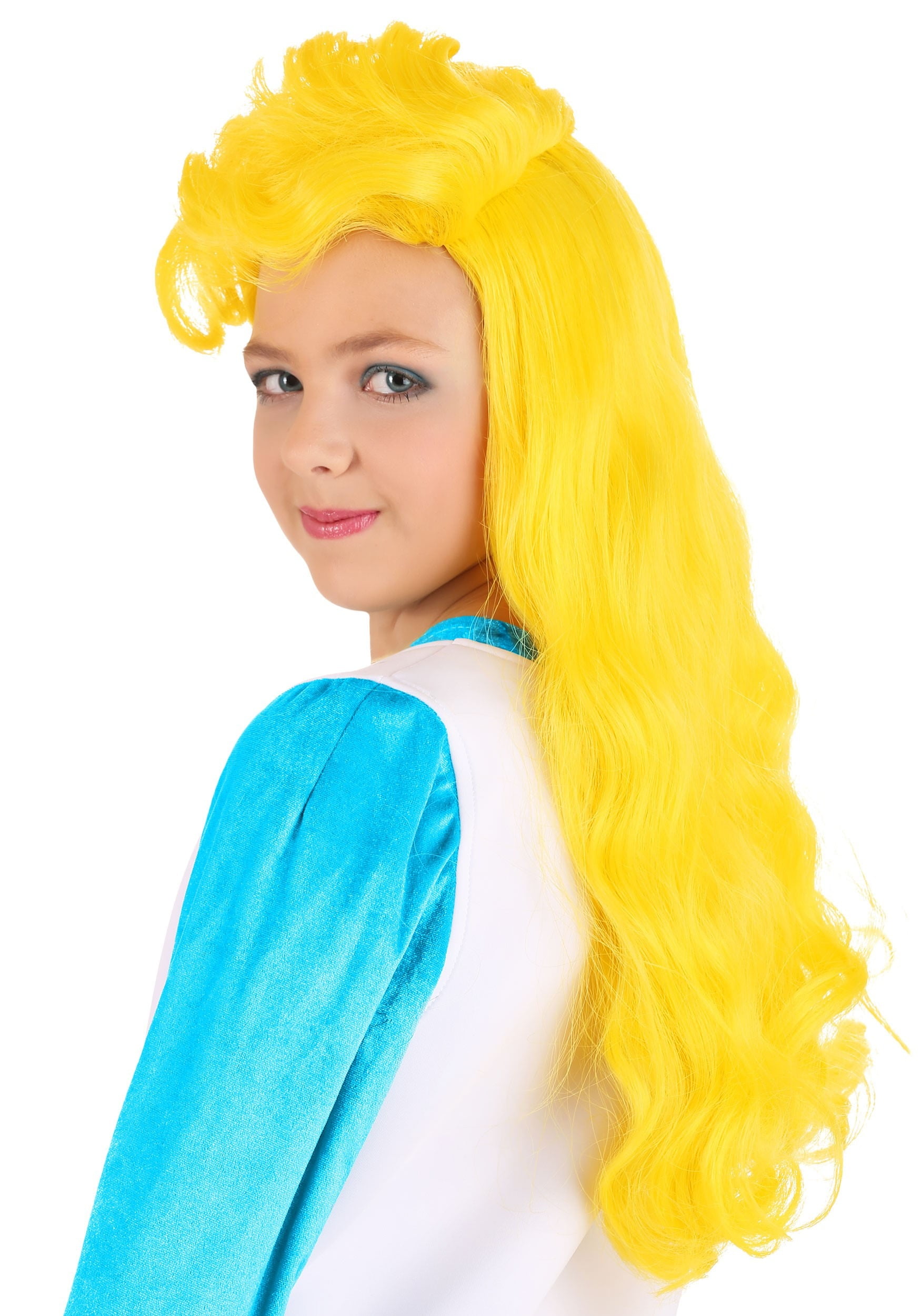 The Smurfs Smurfette Wig for Girls Walmart