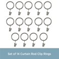 thumbnail image 4 of Anillos para cortinas Kenney Antique Pewter, paquete de 14 unidades, 4 of 5