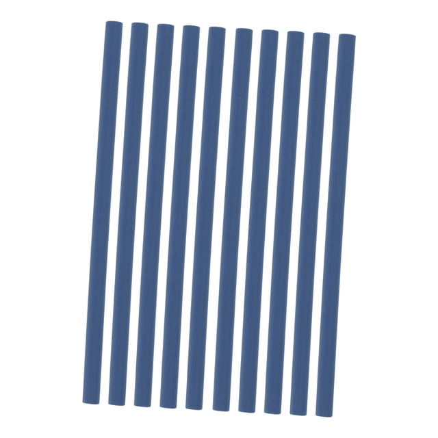 Unique Bargains 10 Pcs Rouleau de Cheveux Durable Portable Pratique Sans Chaleur pour Femmes Bleu 0.8cm