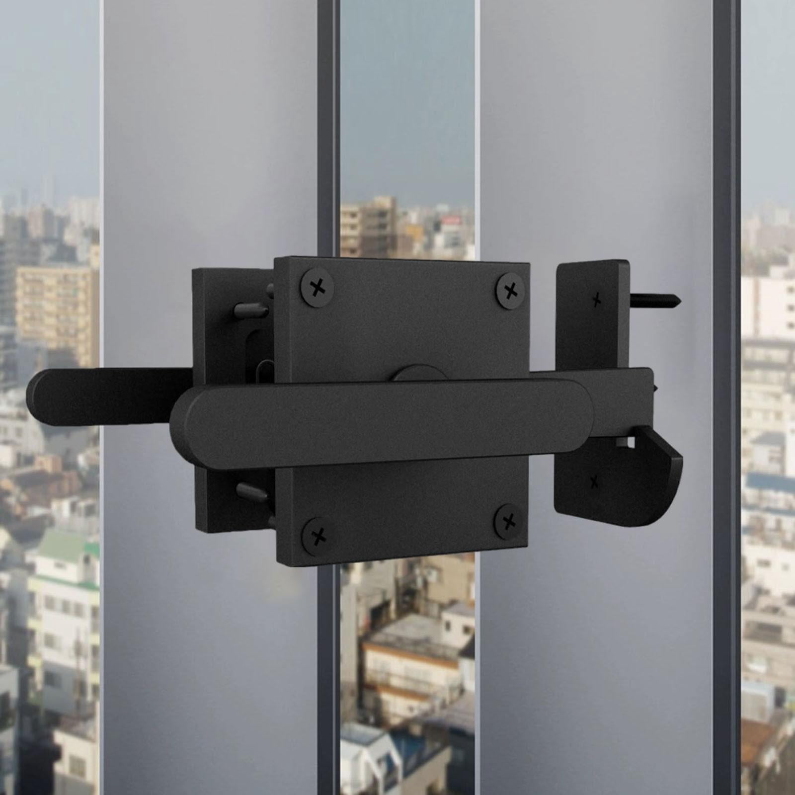 YWMJZEU Double Side Gate Latch Easy Installation Aluminum Alloy Heavy Duty Gate Hardware