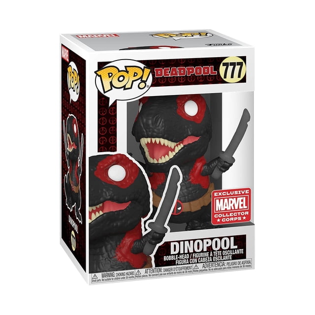 Funko Pop Deadpool Dinopool 777 Funko Marvel Exclusive QZJH003515 Blanco Unitalla