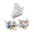 thumbnail image 1 of 100 Piezas Anillos para Patas de Pájaros Bandas de Identificación Etiquetas para Aves Anillos de Etiqueta Instalación Rápida Adecuados para Manejo de, 1 of 9