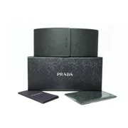 Prada PR 16WS 1AB5D1 Black Sunglasses Grey Gradient Lens