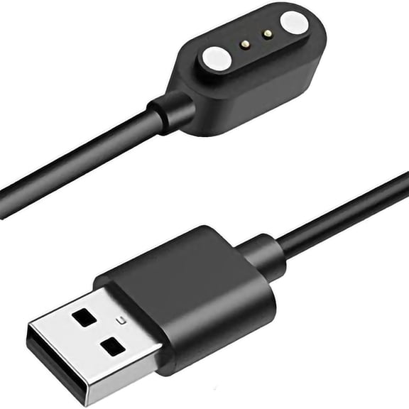 Cyberdyer 2-Pin Magnetic Smart Watch Charger (2 Pack) - Fast USB Charging Cable Compatible with EIGIIS K22/K27