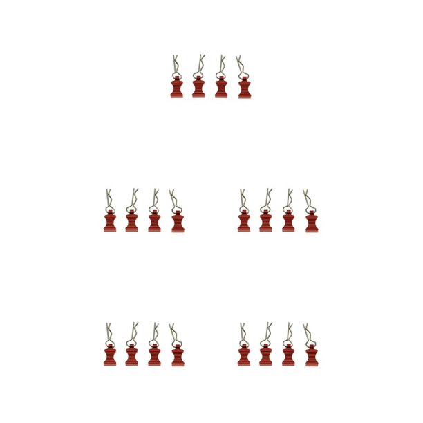 Ounissouiy Paquete de 4 1/10 1/8 RC Crawler Shell Clips Decoración Reemplazo de piezas Kit de piezas de actualización Reemplazo de accesorios para Type2 NO2 Ounissouiy CBP187055
