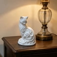 thumbnail image 3 of KGJQ Minimalist Elegant Cat Statue 3D Printed Feline Figurine Modern Desktop Ornament for Bedroom Living Room Office Desk Decor, 3 of 7