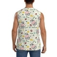 thumbnail image 4 of Haiem Men's Cute Cow Print Tank Tops Summer Sleeveless Cut Off Workout T-Shirts Fitness Vest Athletic Undershirts-Small, 4 of 8