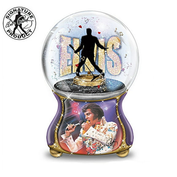 Bradford Exchange Elvis Love Snow Globe