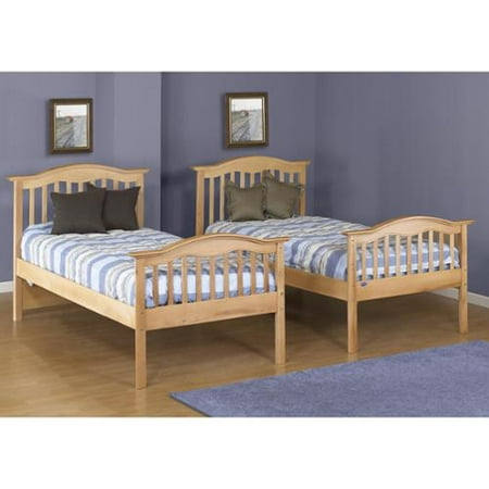 Mission Style Solid Wood Twin Bed-Finish:Natural - Walmart.com