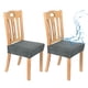 thumbnail image 1 of Uxcell 2-Pack Fundas Impermeables para Sillas de Comedor, Fundas de Asiento de Comedor de Jacquard Elástico Removibles y Lavables para Sillas Protectoras para Cocina/Hogar/Banquete [Gris Oscuro], 1 of 1