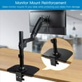 thumbnail image 4 of 2X Extra Large Monitor Mount Reinforcement Plate - Desk Bracket Support for C Clamp Installation, Table Mounting Bracket,2 x Desk Bracket kit,Black, 4 of 5
