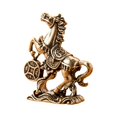 thumbnail image 1 of Figura de caballo de latón, mini decoración de escritorio, decoración del hogar, escultura de Feng Shui chino Dinero de caballo, 1 of 9