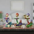 thumbnail image 3 of Swadeshi Desire Indian Folk Musicians showpiece, Male Folk Artists, Metal Musician Decor | for Home Or Office Décor - Set of 3, 3 of 5