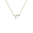 thumbnail image 2 of Midir&Etain Zircon Heartbeat Necklace 18K White Gold Plated - Dainty Pulse Jewelry For Women Gift For Mom Daughter Sister & Friends, 2 of 6