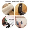 thumbnail image 4 of MasteelfCA 30pcs Stainless Steel Brackets L Shape Right Angle Brackets with 60pcs Screw, 4 of 8