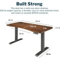 thumbnail image 7 of Vari 54” x 26" Ergonomic Height Adjustable Standing Desk Computer Table, Dark Wood, 7 of 7