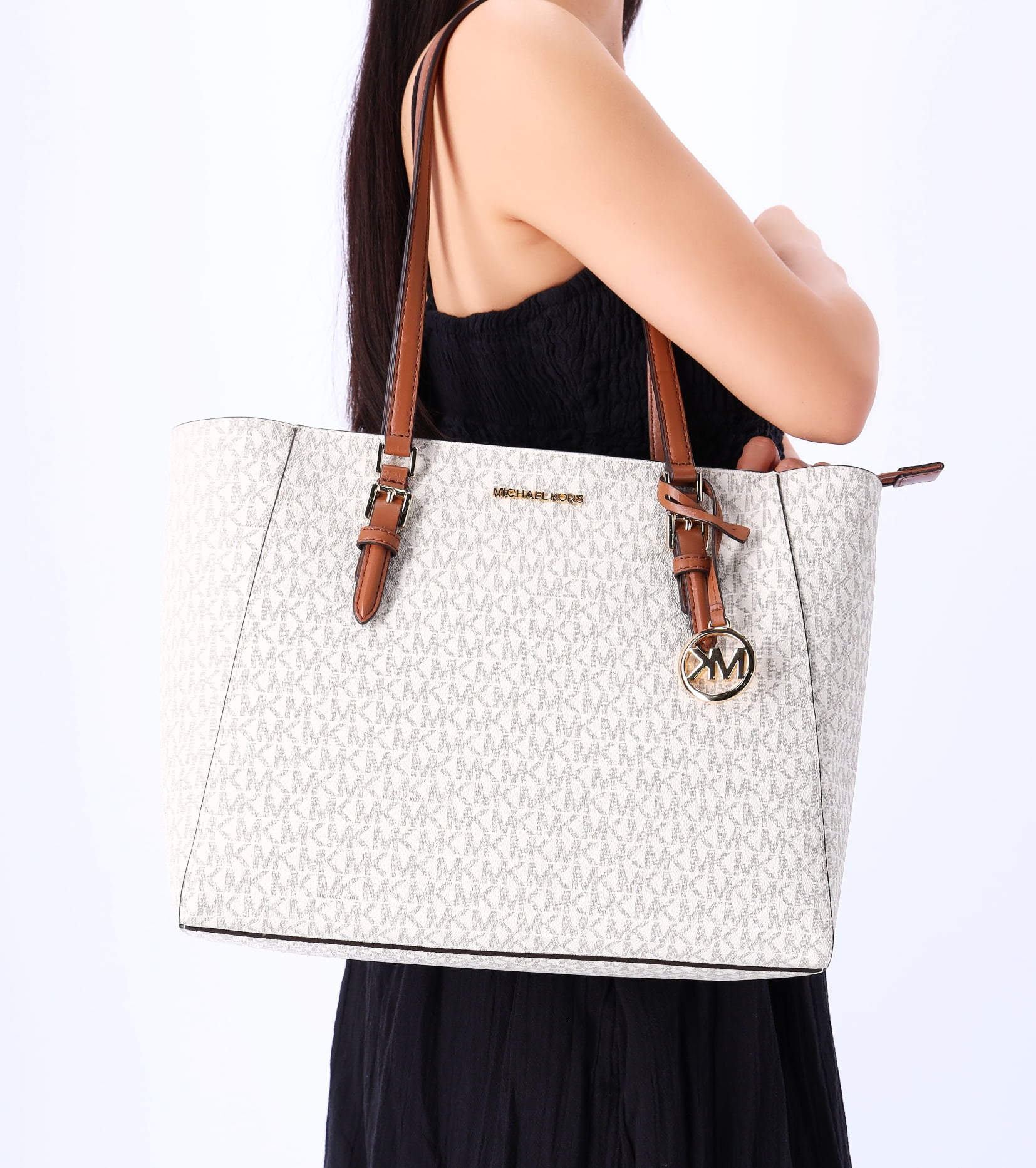 Michael Kors Charlotte Large Top Zip Tote Crossbody Bag, 3 Michael Kors Charlotte Large Top Zip Tote Crossbody Bag, 3