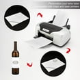 thumbnail image 3 of 100pcs Blank Wine Label 2 Sizes Matte White Label Sticker 3.7x3.6"/5.8x4.1" Adhesive Wine Bottle Labels Inkjet Printable Stickers for Homemade Wine Wedding Cocktail Party 20 Sheets, 3 of 6