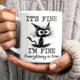 thumbnail image 4 of Funny Black Cat Coffee Cups, It‘s Fine Everything is Fine, Christmas Birthday Gifts for Cat Lovers, Funny Coffee Mug for Women, Men, Humor Office Mug, 11 Oz Ceramic Coffee Mugs, 4 of 4